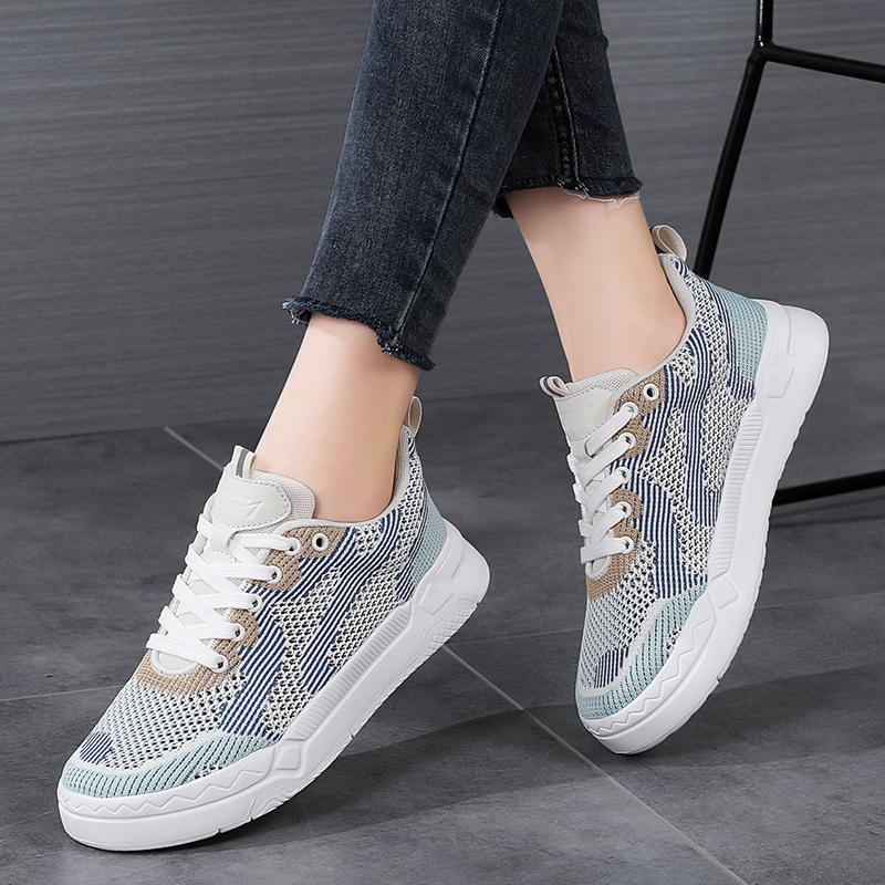 Fashion Fashion Board Shoes for Women Platform Hiking Breathable Sports Anti Slip Mesh Vulcanized Lightweight Casual Walking Shoes