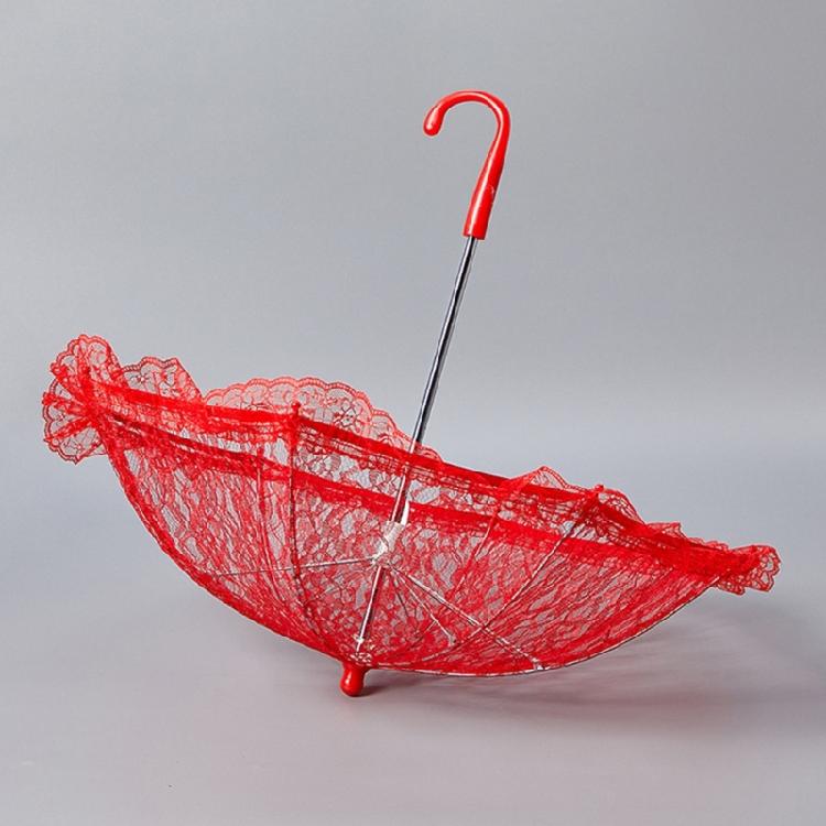 Sonnenschirme Tragbare Regenschirme Prinzessinnen Weiblicher Sonnenschirm Handgefertigter Brautschirm für Braut Hochzeitstag Zubehör