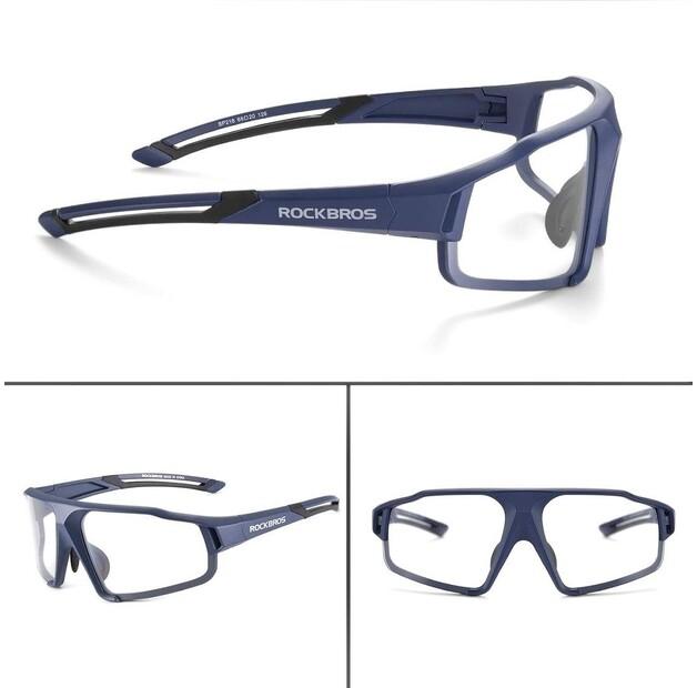 Спортивные очки Rockbros Okulary Rowerowe Fotochromowe Uv400 Z Etui Sp216Bl - Niebieskie