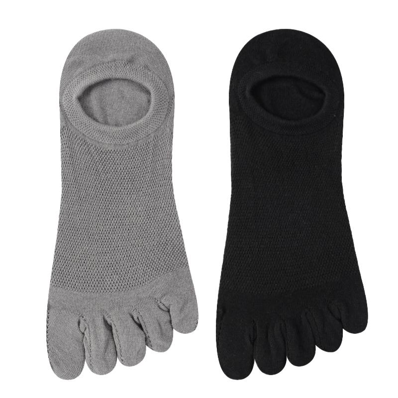 2 páry pánských prstových podkolenek dámských prodyšných bavlněných sportovních běžeckých kotníkových bavlněných krátkých ponožek s pěti prsty