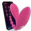 App Control Wearable Vibrator G-Spot Clitoral Dual Stimulation Realistic Dildo Wearable Panty Vaginal Vibrating Egg Sex Toy for Women 3IN1 Masturbator