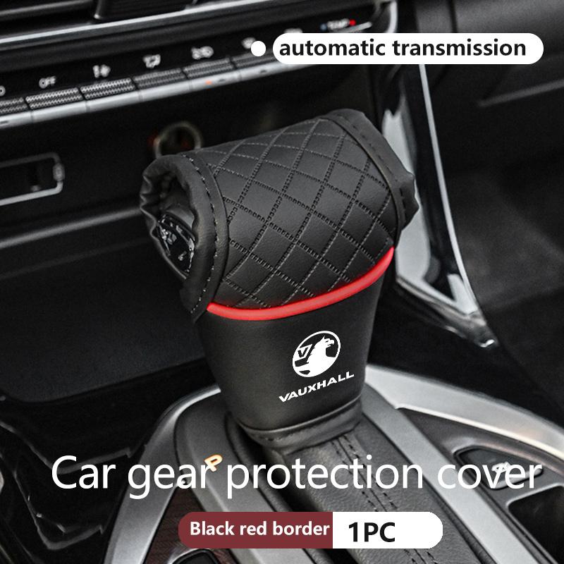 Für Vauxhall Auto Styling Schalthebelabdeckung Leder Rutschfest Automatikgetriebe Hülle Zubehör VXR8 Vivaro Corsa Insignia Tigra