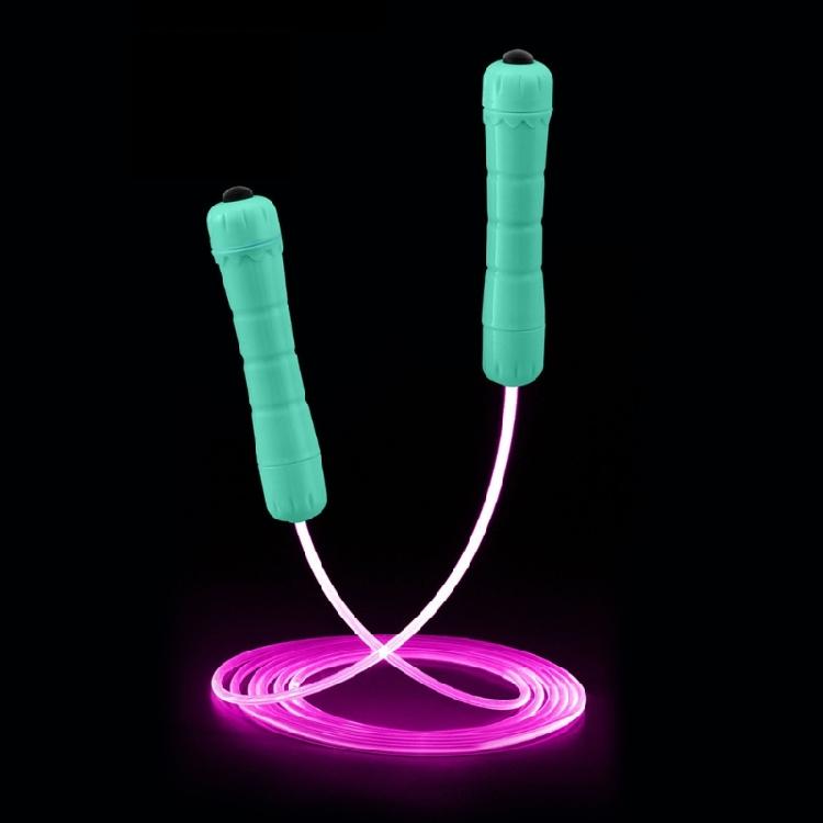 Färgglad LED-hopprep Lättviktig Bärbar Barn Fitness Hopprep Justerbar Sportleksak för Barn och Vuxna