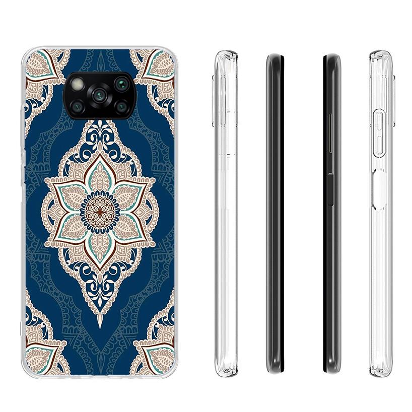 Totem Mandala Colorful Flower Phone Case For Xiaomi Poco X7 X6 X5 Pro F7 Ultra Redmi 15C 15 13C 13 12C 12 10 10A 10C 9 9A 9C 9T