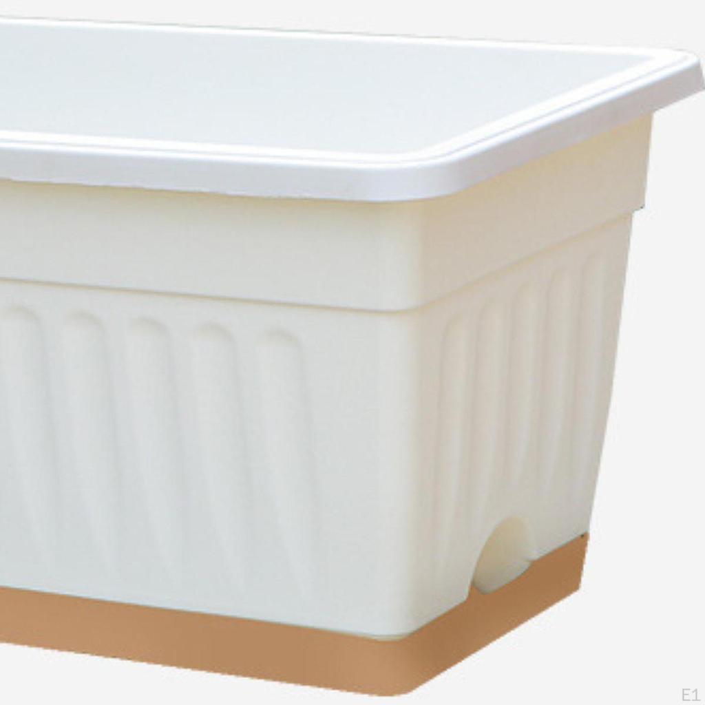 Balkonkästen mit Drainagelöchern, Rechteckige dekorative Pflanzgefäße für Fensterbänke, Zum Anpflanzen