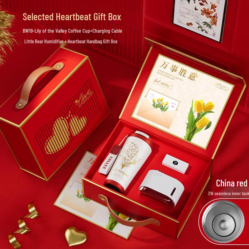 Business Gift Set: Ceramic Coffee Mug & Portable Humidifier