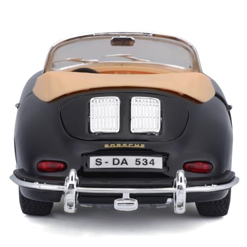 Bburago 1/24 Scale Porsche 356B Cabriolet 1961 Black / Diecast Model Car, Finished Product, 18-22078 [Parallel Import]