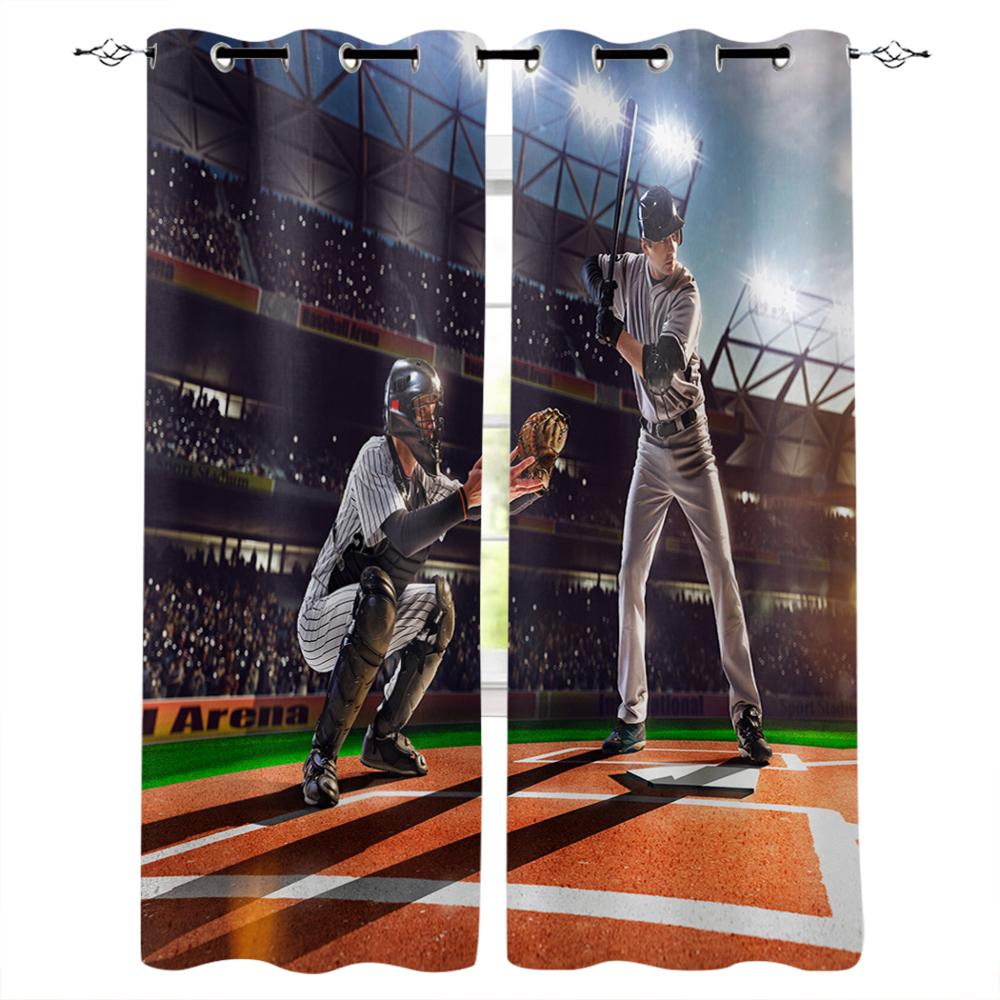 Brennender Basketball Gelber Flare Kunst Schlafzimmer Küche Fenster Vorhänge Vorhänge Für Wohnzimmer Dekorative Artikel