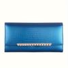 Fashion Women Long Wallet Faux Leather Solid Color Multi-card Slots Card Holder Purse