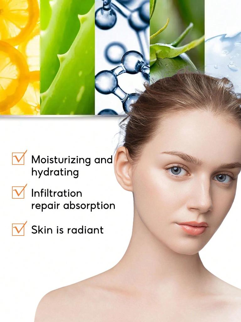 Vitamin C Hydrating Moisturizing Cream Brightens Skin Tone, Tightens Skin, Reduces Dullness, and Repairs Damaged Skin Barrier