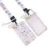 Cute Cartoon Neck Strap Lanyard Card Cover For Student Id Card Teacher Strap Badge Holder Photo Card Diy Hang Rope Keyring