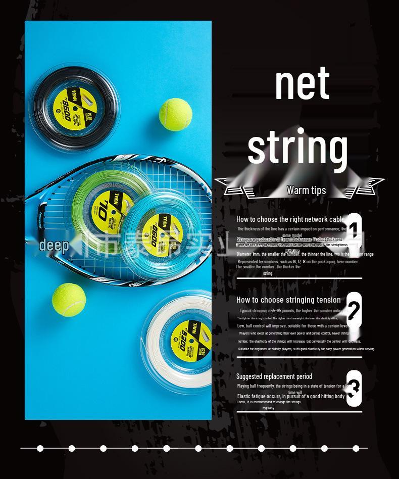 TAAN TT8800 Heptagonal Power Tennis String – 200m Reel with Spiral Structure