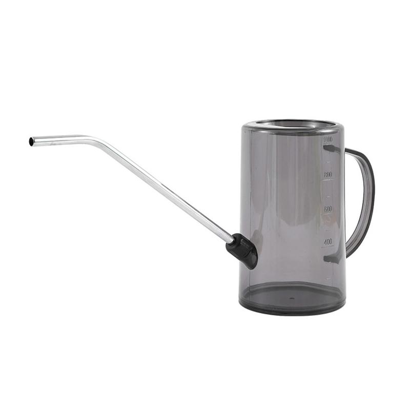 

Transparent Watering Can for Indoor Outdoor Plants Flowers Long Mouth Sprinkler Watering Pot 1L for Bonsai Succulent 1 серый