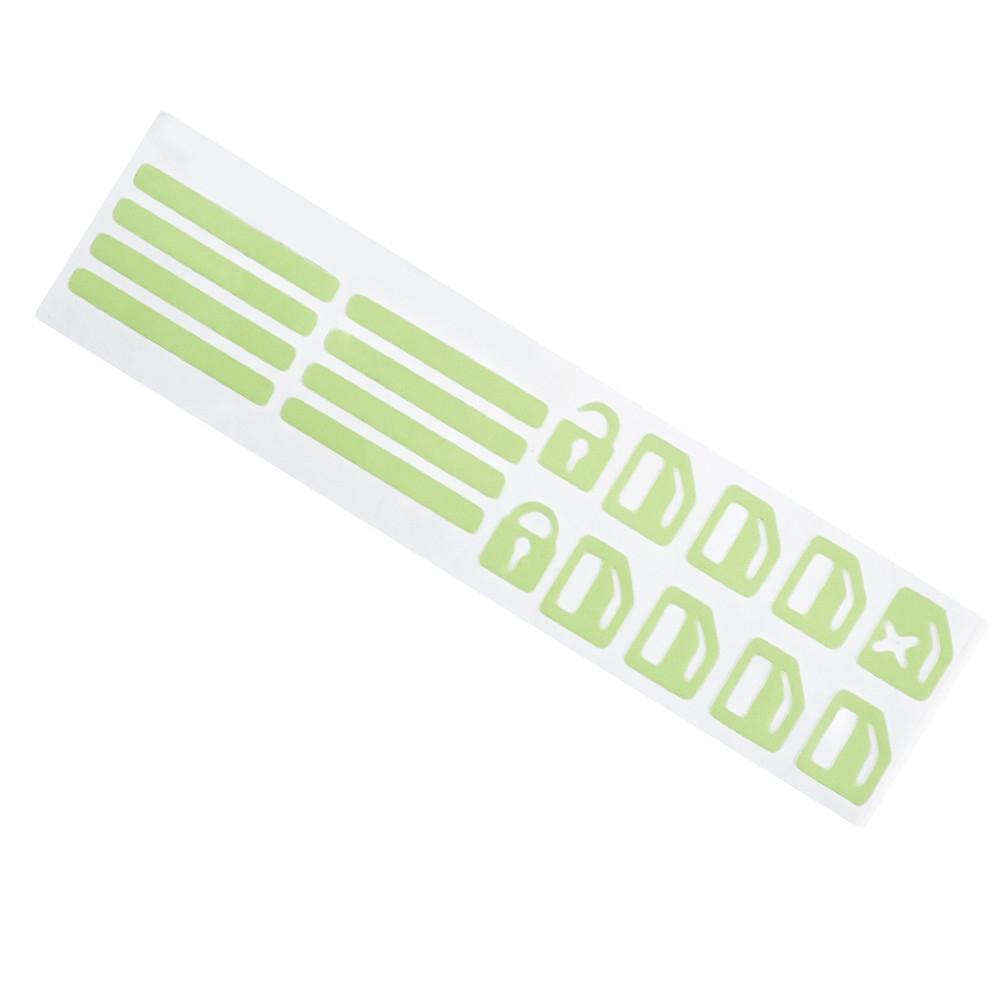 Window Button Sticker Luminous Car Console Waterproof Adhesive Replacement