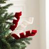 45cm Christmas Artificial Branches Realistic Hanging Simulation Curled Flower Decorative Handmade Christmas Velvet Stem