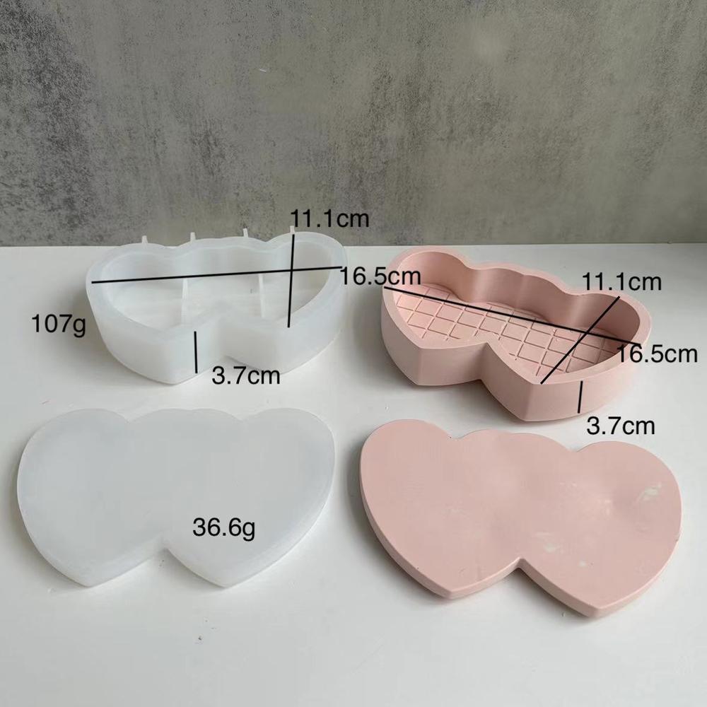 

Коробка для хранения в форме сердца, гипсовая форма, коробка для хранения, силиконовая форма для горшка, гипсовая свечная коробка, смоляная форма, изготовление подарочных банок для свечей