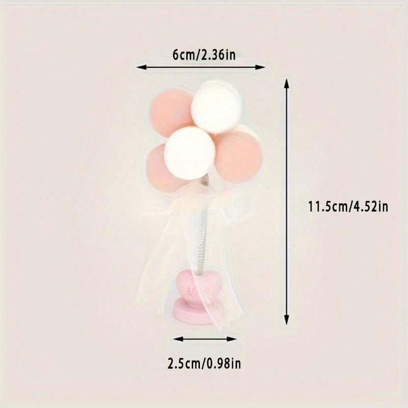 1pc Cute Swinging Balloon Car Decor, Creative Confession Balloon, Spring Dashboard Decoration for Car Interior