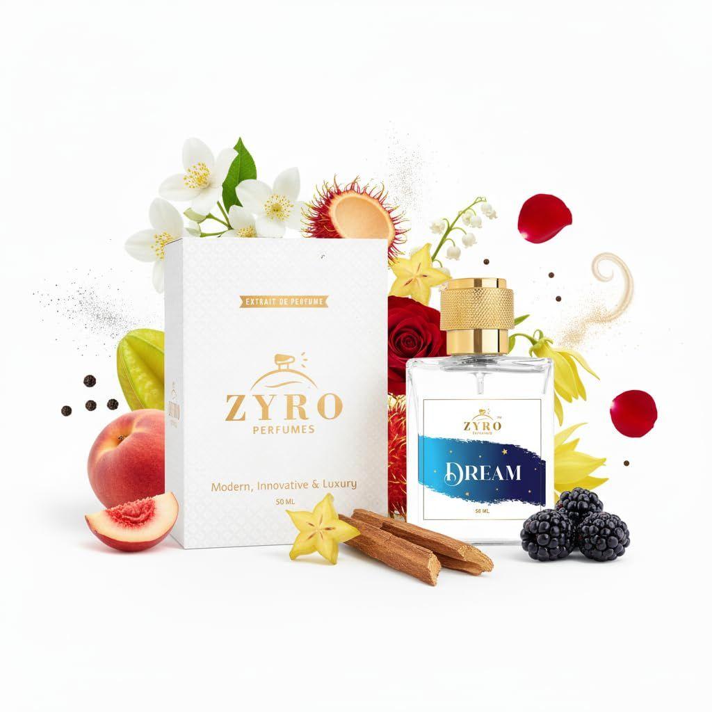 ZYRO Dream Extrait de Parfum for Women | Fruity Floral Long Lasting Perfume Spray with Peach, Rose & Vanilla | Luxurious & Exotic Scent 50ML