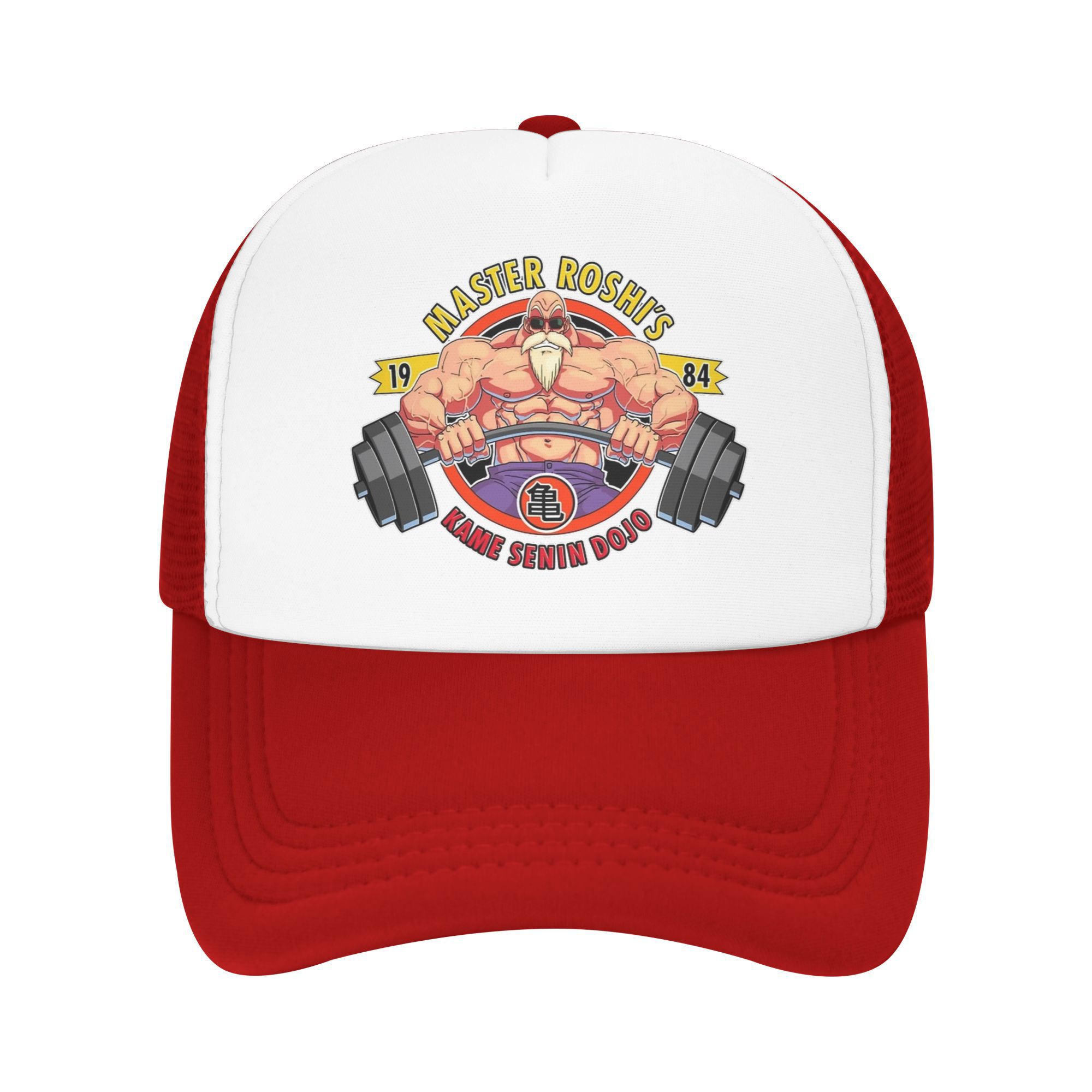 

dbz DragonBall Master Roshi Foam Trucker Hat Women Unisex Summer Breathable Mesh Snapback Cap Vintage Sun Cap Adjustbale One Size