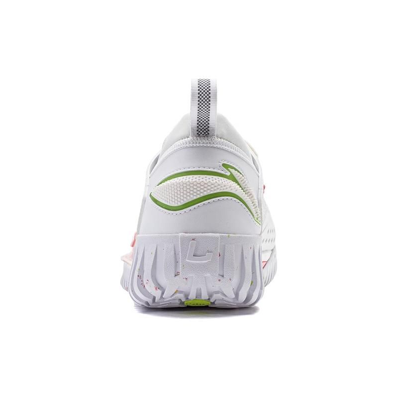 Li Ning Anti-5 Low Shock Absorption Wear-Resistant Low-Top Basketball Shoes Unisex Sneakers White Red Yellow ABFU005-4