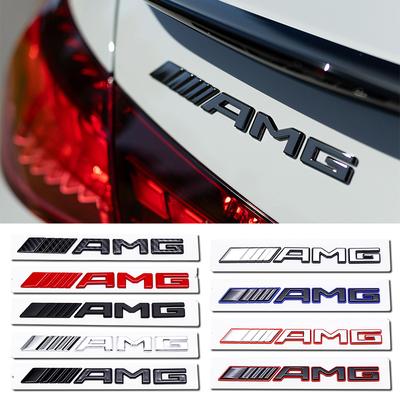 3D ABS AMG Letters Rear Trunk Emblem Badge Sticker For Mercedes Benz W205 W206 W213 W214 2017-2025 Auto Car Styling Accessories