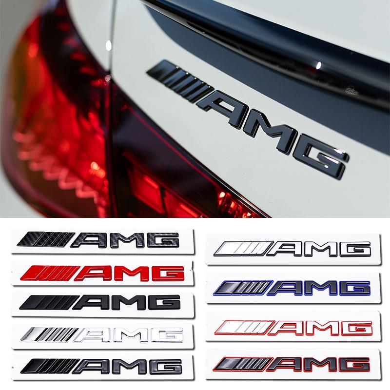 3D ABS AMG Letters Rear Trunk Emblem Badge Sticker For Mercedes Benz W205 W206 W213 W214 2017-2025 Auto Car Styling Accessories