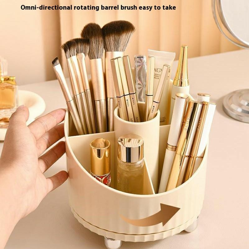 Rotating Makeup Brush Holder Eyeshadow Brushes Eyeliner Lipstick Cosmetic Stationery Organizer