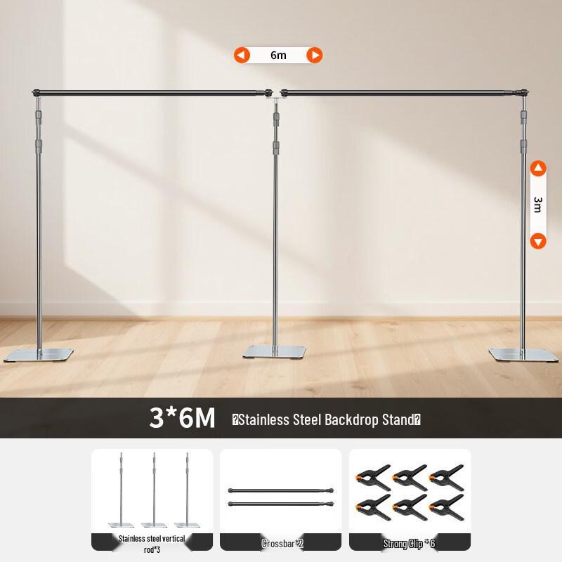 OLOEY Stainless Steel Telescopic Background Stand