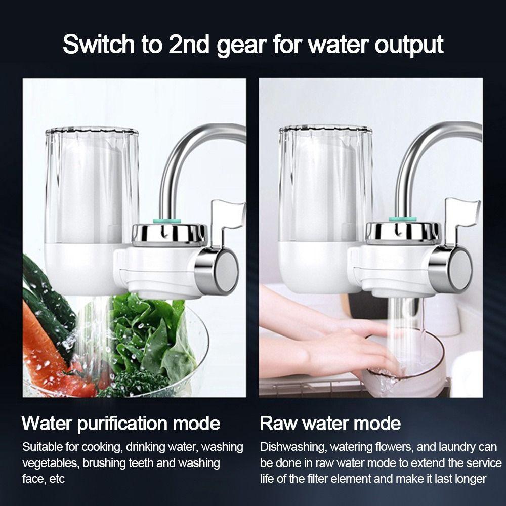 8 Layers Filtration Faucet-mounted Water Filter Removable Washable Water Purifier Precision Purifier Physical Filtering