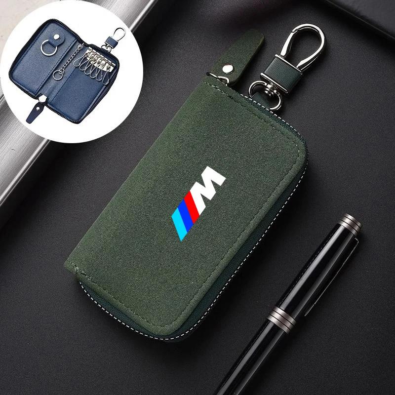 Nowe Skórzane Etui Uchwyt na Kluczyki Samochodowe Brelok Etui Torba do Przechowywania Pokrowiec Dla BMW z Emblematem M E46 E36 E34 F10 E90 F30 E60 F30 E53 E30 E