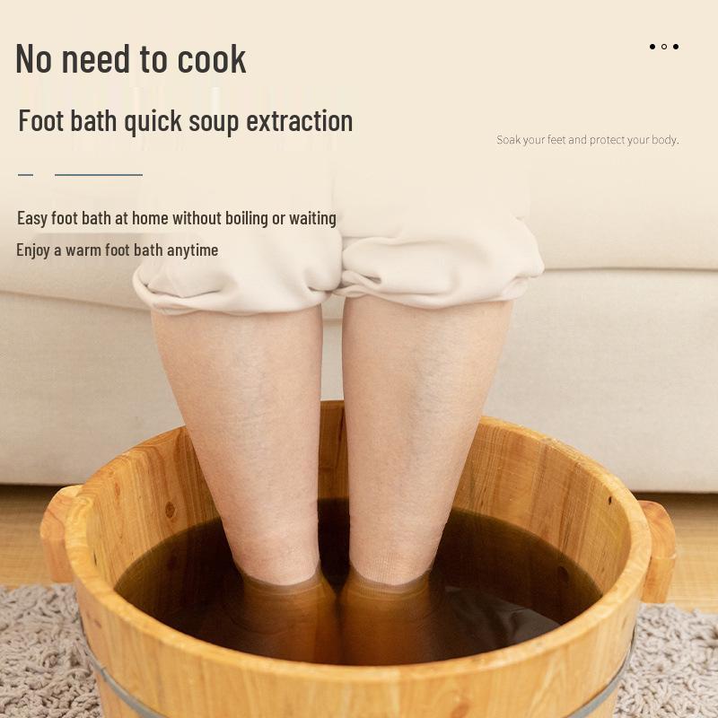 Mugwort & Ginger Foot Soak Bags with Sichuan Pepper - No-Boil, Sweat-Inducing Foot Bath Solution