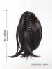 Synthetic Claw Clip Ponytail Extension 8-inch Short Curly Ponytail Hair Piece For Women's Daily Use