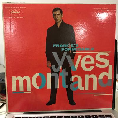 LP Record YVES MONTAND  Frances Formidable Yves Montand T10160 CAPITOL 1959 US World Music Used