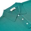 VERNO [Casual] Linen Like Button Polo Knit Emerald