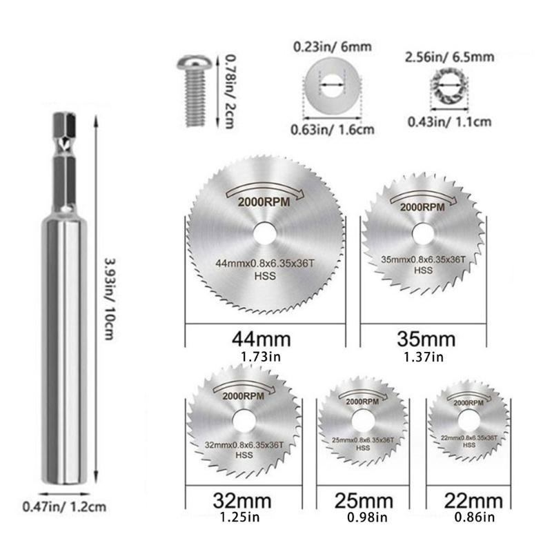 HSS Cut Disc Wheel Cutting Cutter Shank for Wood Plastic Soft Metal Cutting