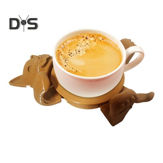 3D Print Cat Coasters Cute Cat Mug Holder Cat Paw Cup Holder Heat-resistant Drink Mat Table Protection for Coffee Tea Lovers