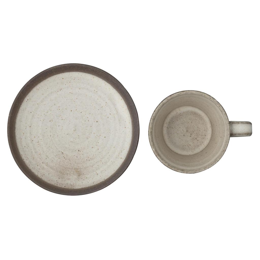 Marui Seito Shigaraki Ware Hechimon Demitasse Cup and Saucer, 100ml Capacity, White, Hakumai, MR-3-4039