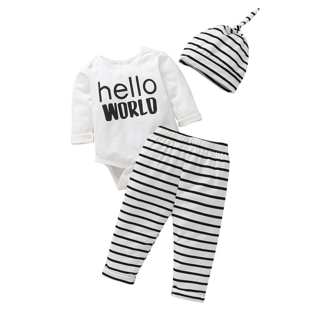 Beautiful 5Pc Printed Romper Set For Baby Boy/Girl In White Color
