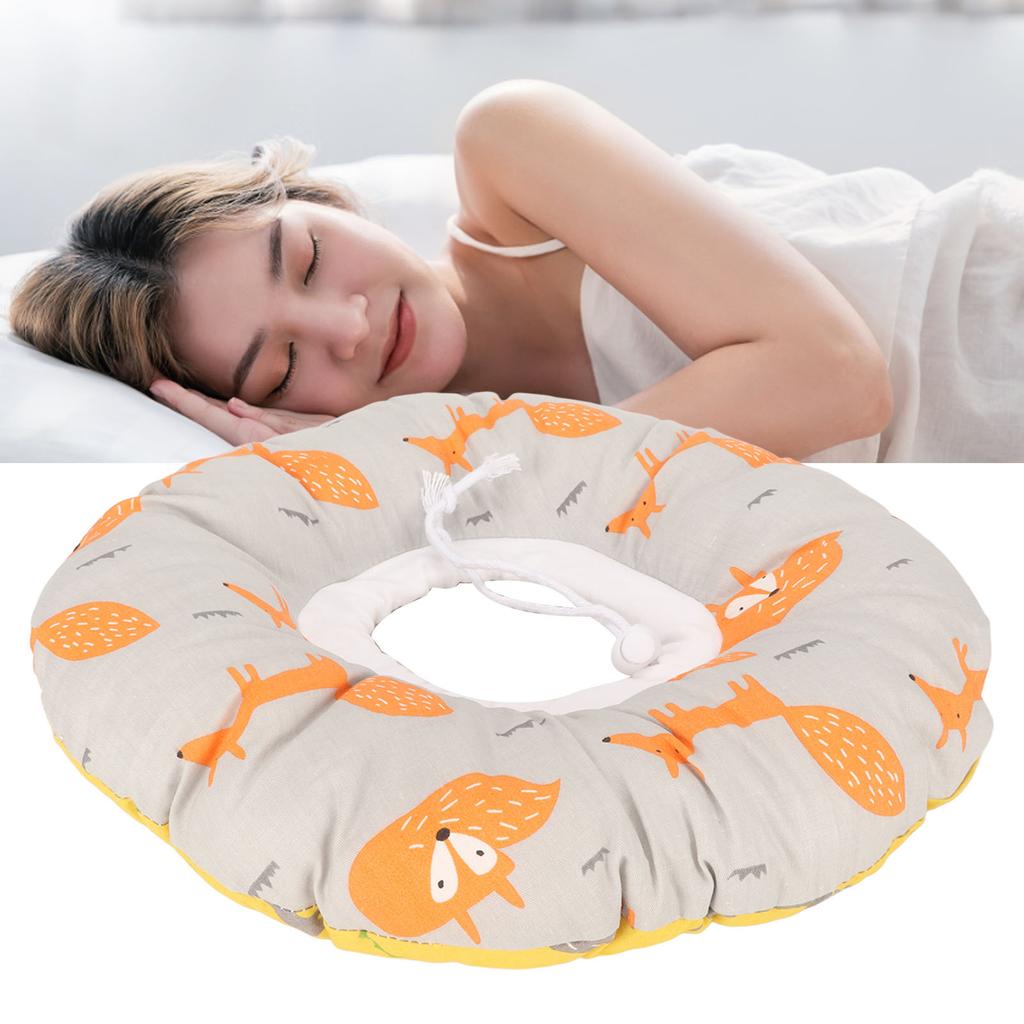Ear Piercing Pillow Cartoon Animal Pattern Inflammation Pressure Sore Relief Ear Guard Pillow 12.6 Inch