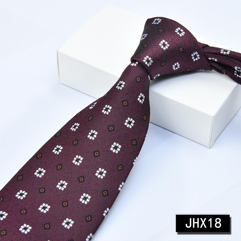 

Men s Burgundy Striped Jacquard Formal Business Tie, 8cm Handmade Tie Decoration