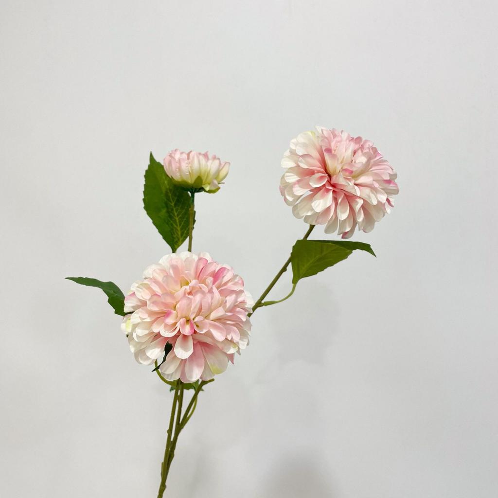Large Head Chrysanthemum Silk Flower Lifelike Artificial Dahlia Flower For Home Wedding Decor Birthday Party Bedroom Decoration