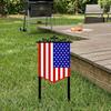 Fourth of July Garden Stake Stars And Stripes Eagle Yard Art Stake American Patriotic Stake for Backyard Lawn Decoration