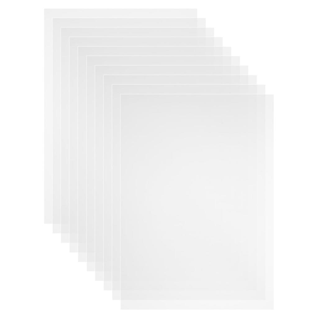 Iplusmile Rigid Transparent PVC Plastic A4 Size 297 X 10 Sheets Sheet, Plate, 0.2mm Thick, (approx. 210mm),