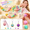 Stress Steamed Bun Keychain Toy for Squeezing and Fidgeting