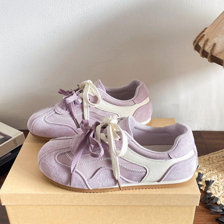 Aman Nord training shoes women's 2025 spring and summer new retro Internet celebrity explosion flat casual heightening sports shoes