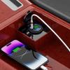 USB C Car Charger Switches Panel with 18W USB 45W Type C Car Socket LED Digital Voltmeter Display for Truck Boats