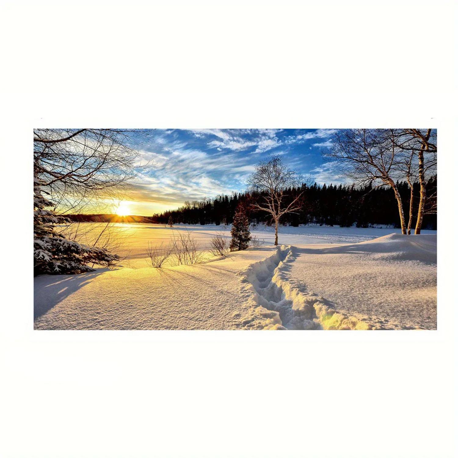 

Beach Sunset Wall Art Плакати Великий Пейзаж Картини на полотні Друк Скандинавські Настінні Прикраси Картина Для Домашнього Декору 50x100cm No Frame