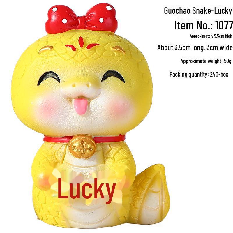 

Новогодняя кукла из смолы в виде змеи со знаком зодиака для украшения дома, автомобиля или торта