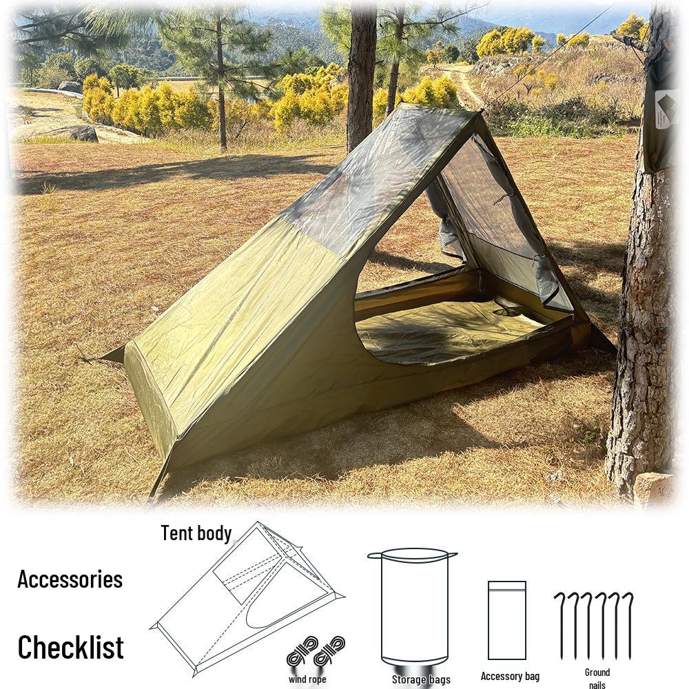 

Легкая и дышащая москитная палатка для одного для пеших походов - Безкаркасная конструкция для улицы Single (Poleless)