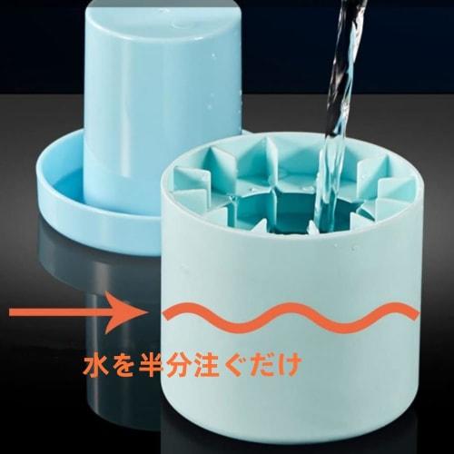 Reusable Silicone Ice Tray, Cylindrical Ice Maker Tray, Ice Container, Keeps Drinks Cold for Longer, Freezer Storage, for Home Use (Blue)
